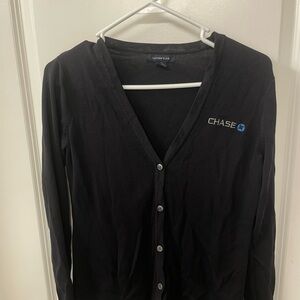 Lands' End Charcoal Cardigan